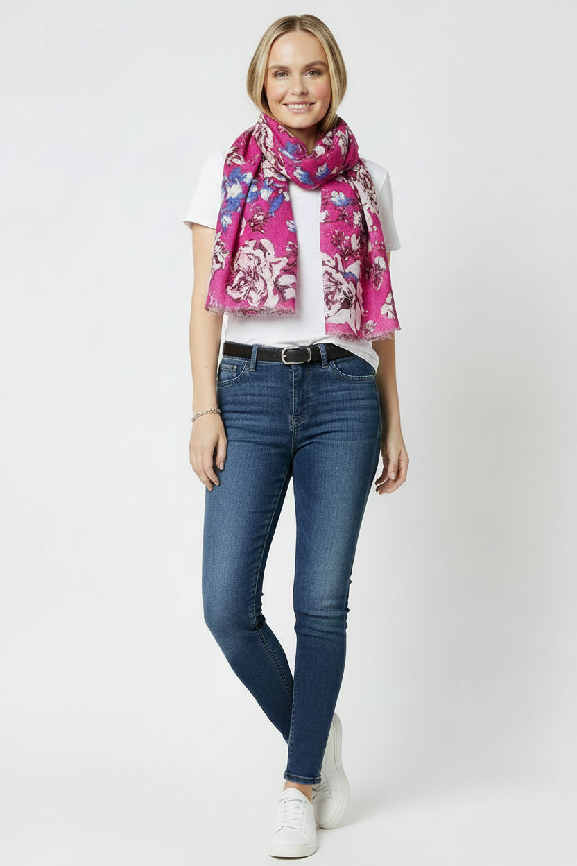 Florals lightweight scarf