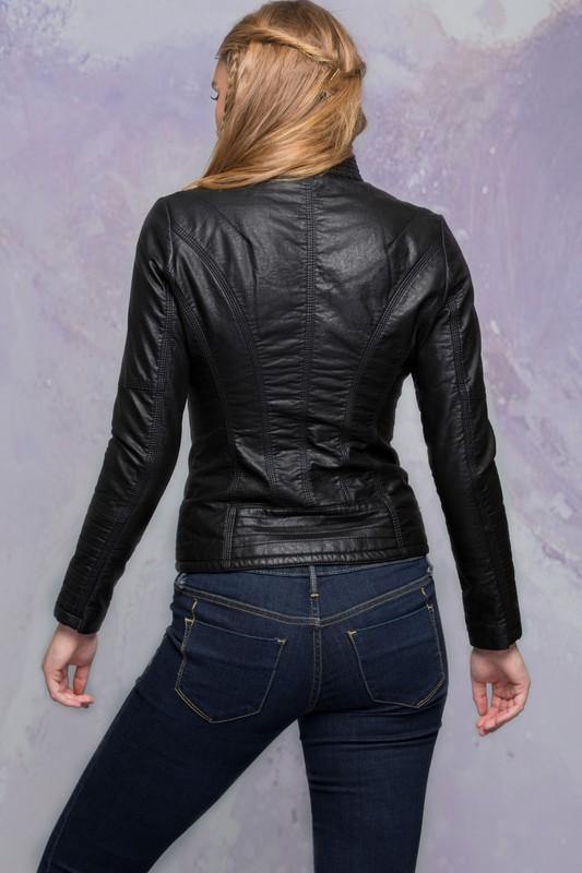 Edgy Classic Vegan Jacket - FashionFunPop