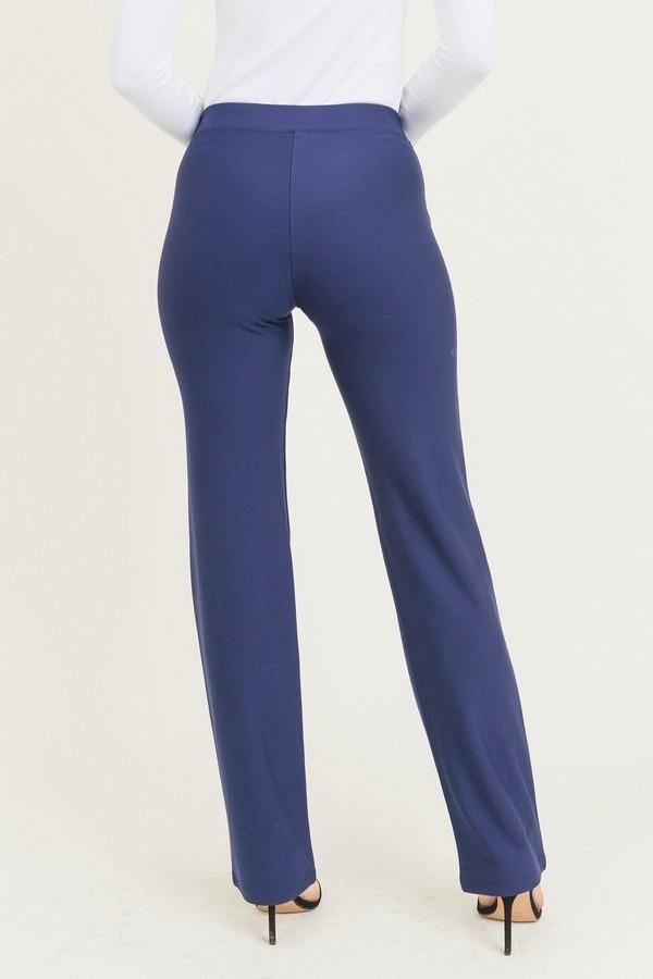 High-Rise Ponte Pant, Black - FashionFunPop