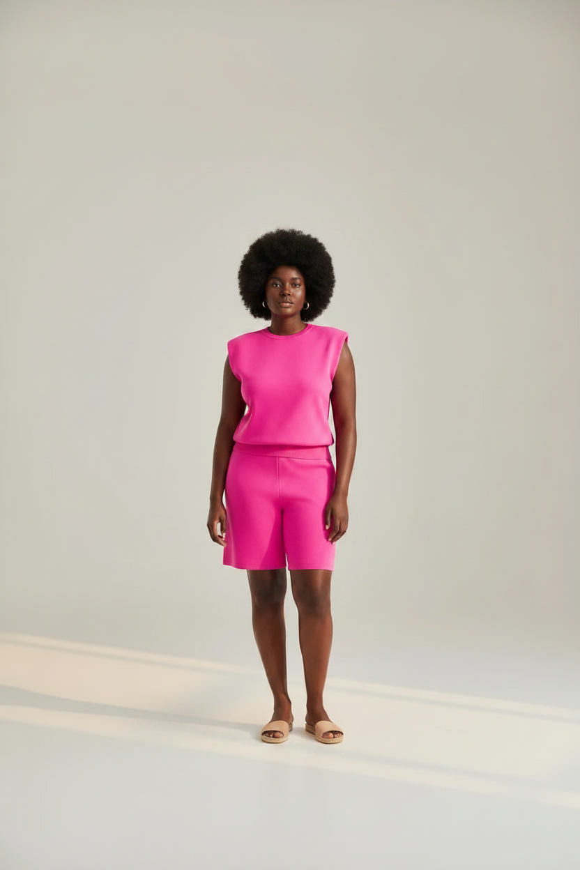 Knit Nelly Set - Curvy Black Model