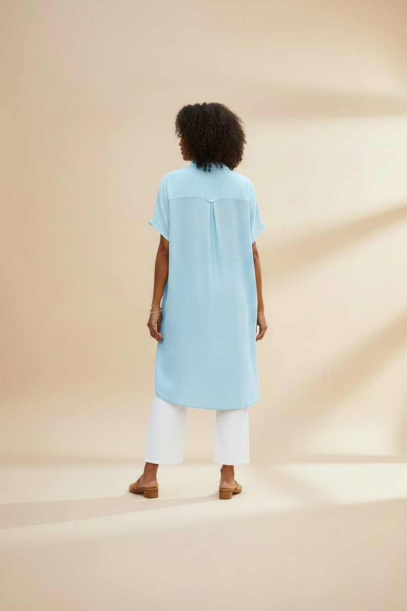 Loosely Lovely - Back View Ice Blue