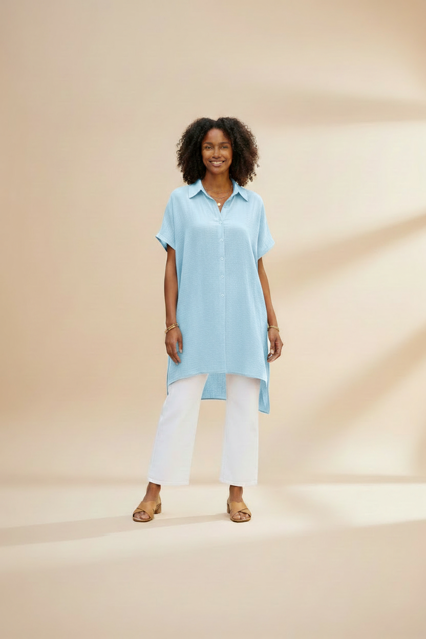 Loosely Lovely - Pale Ice Blue