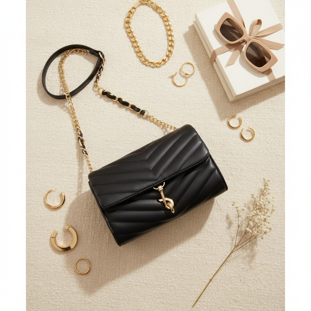 Nan Bag Black - Flat Lay
